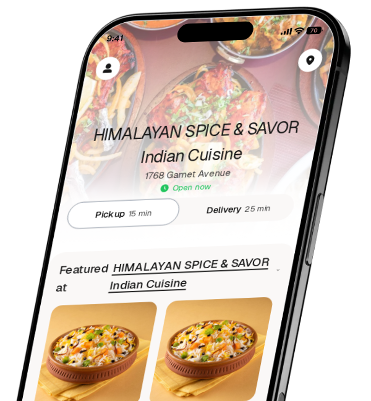 HIMALAYAN SPICE & SAVOR Indian Cuisine app preview